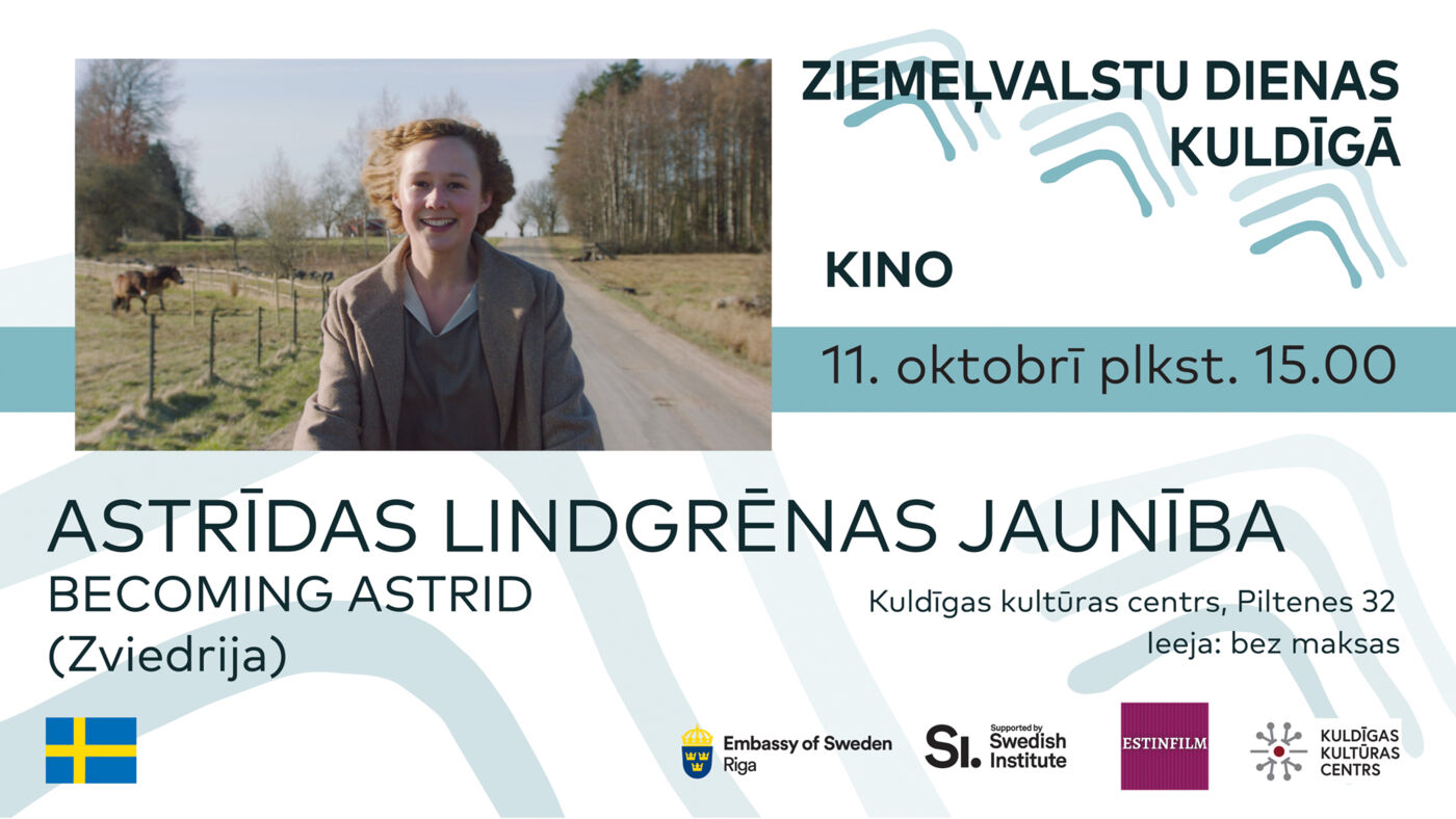 Filma "ASTRĪDAS LINDGRĒNAS JAUNĪBA" | Ziemeļvalstu dienas Kuldīgā