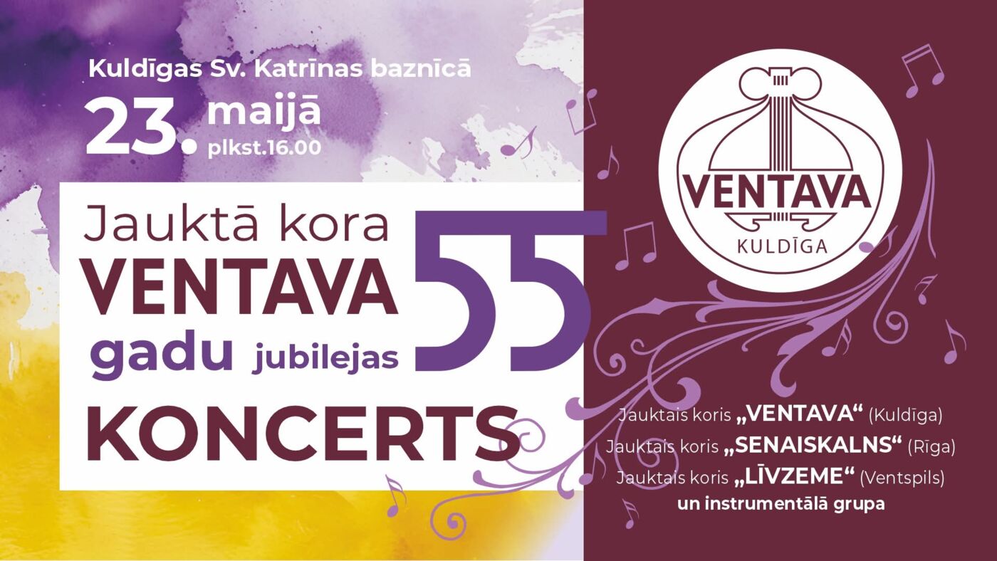 Jauktā kora "Ventava" 55 gadu jubilejas koncerts