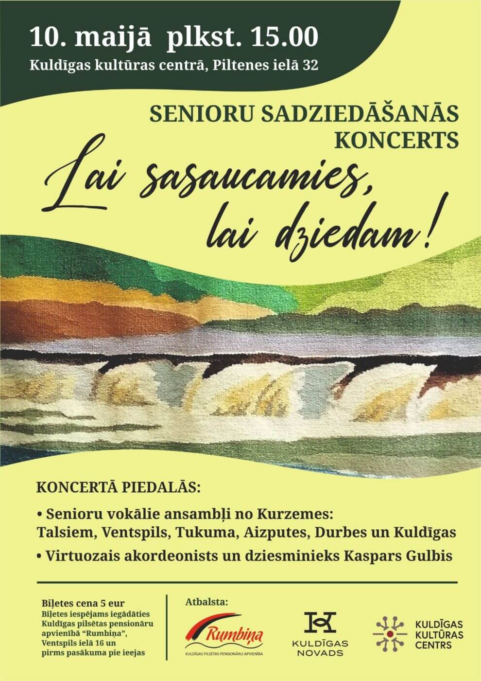 Senioru sadziedāšanās koncerts  "Lai sasaucamies, lai dziedam!"