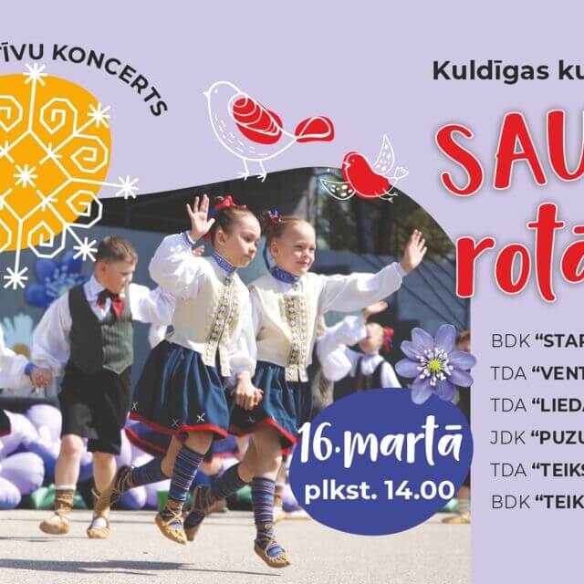 Bērnu deju kolektīvu koncerts “Saulītē rotāties”