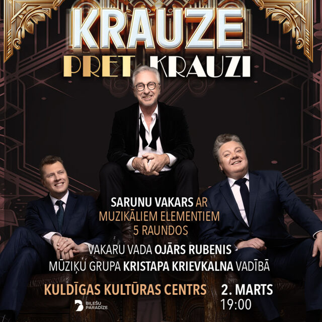 "Krauze pret Krauzi" | sarunu vakars ar muzikāliem elementiem 5 raundos 