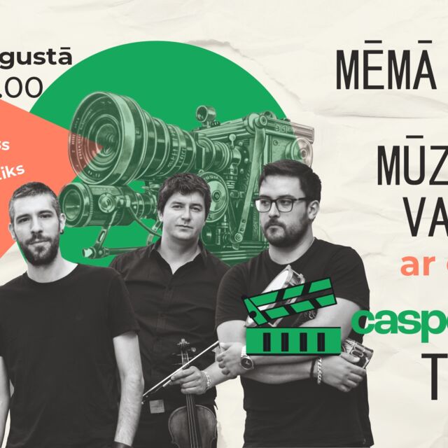 Mēmā kino un mūzikas vakars ar grupu "Caspervek Trio” no Spānijas